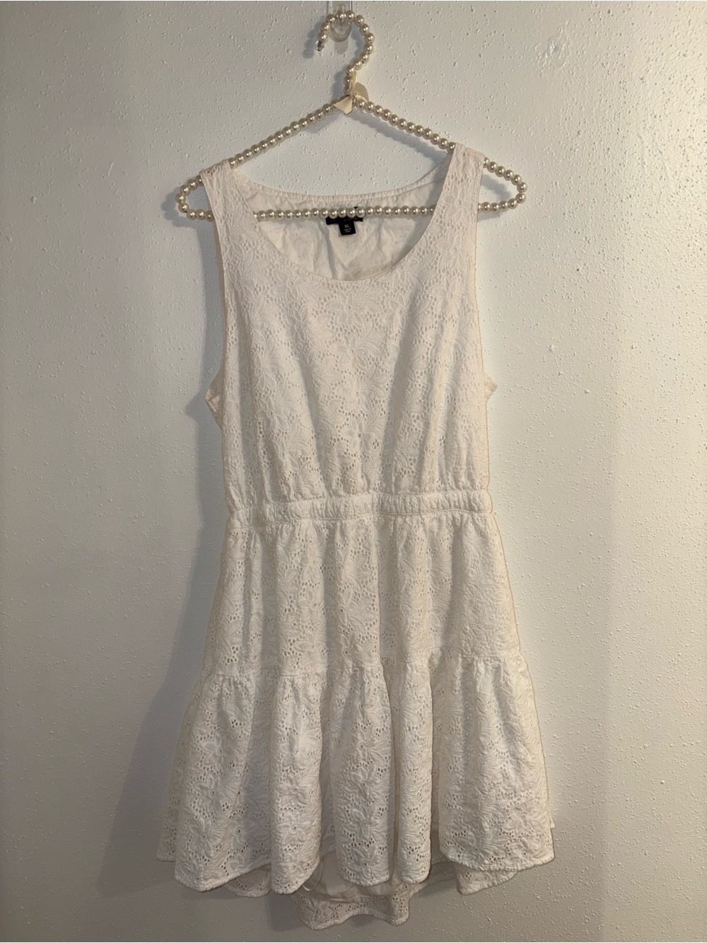 The Webster at Target White Sleeveless Backout Broderie Anglaise Dress